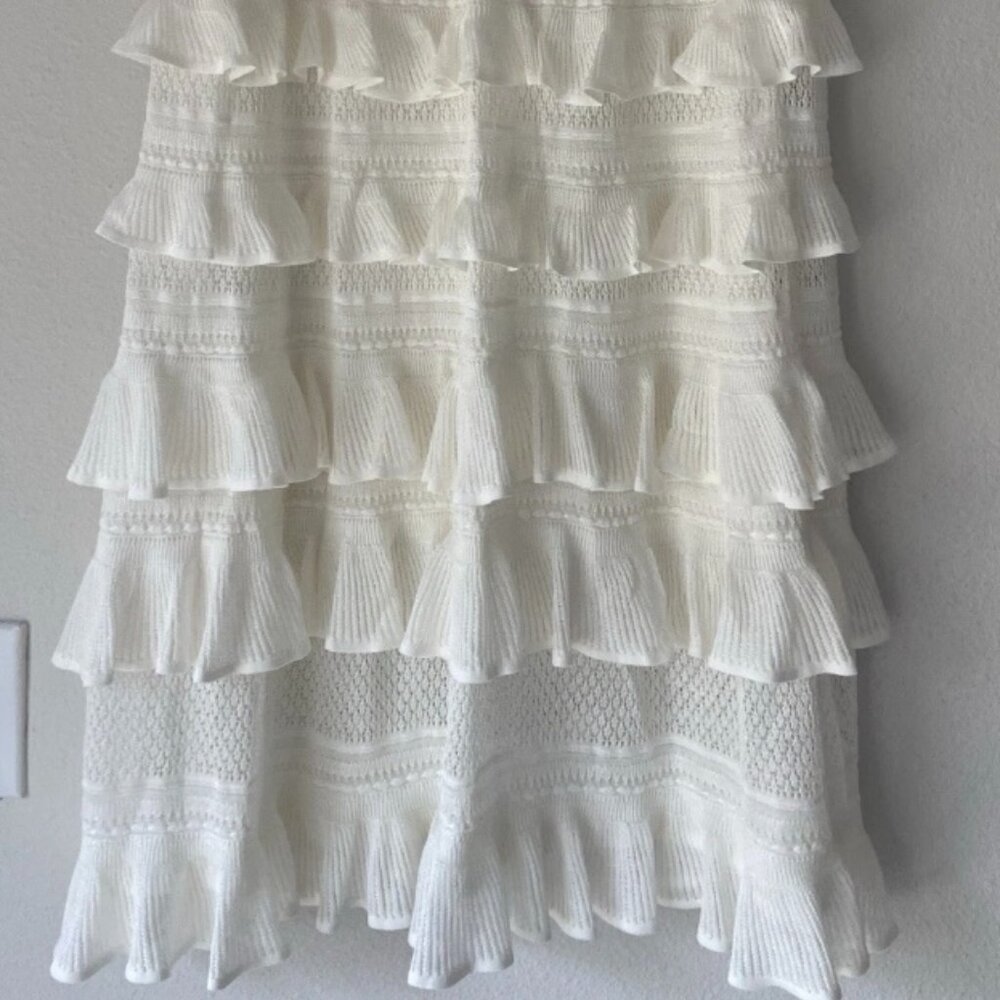 Zimmermann Skirt Wonderland Frill Knit Midi s 0 - Picture 5 of 5